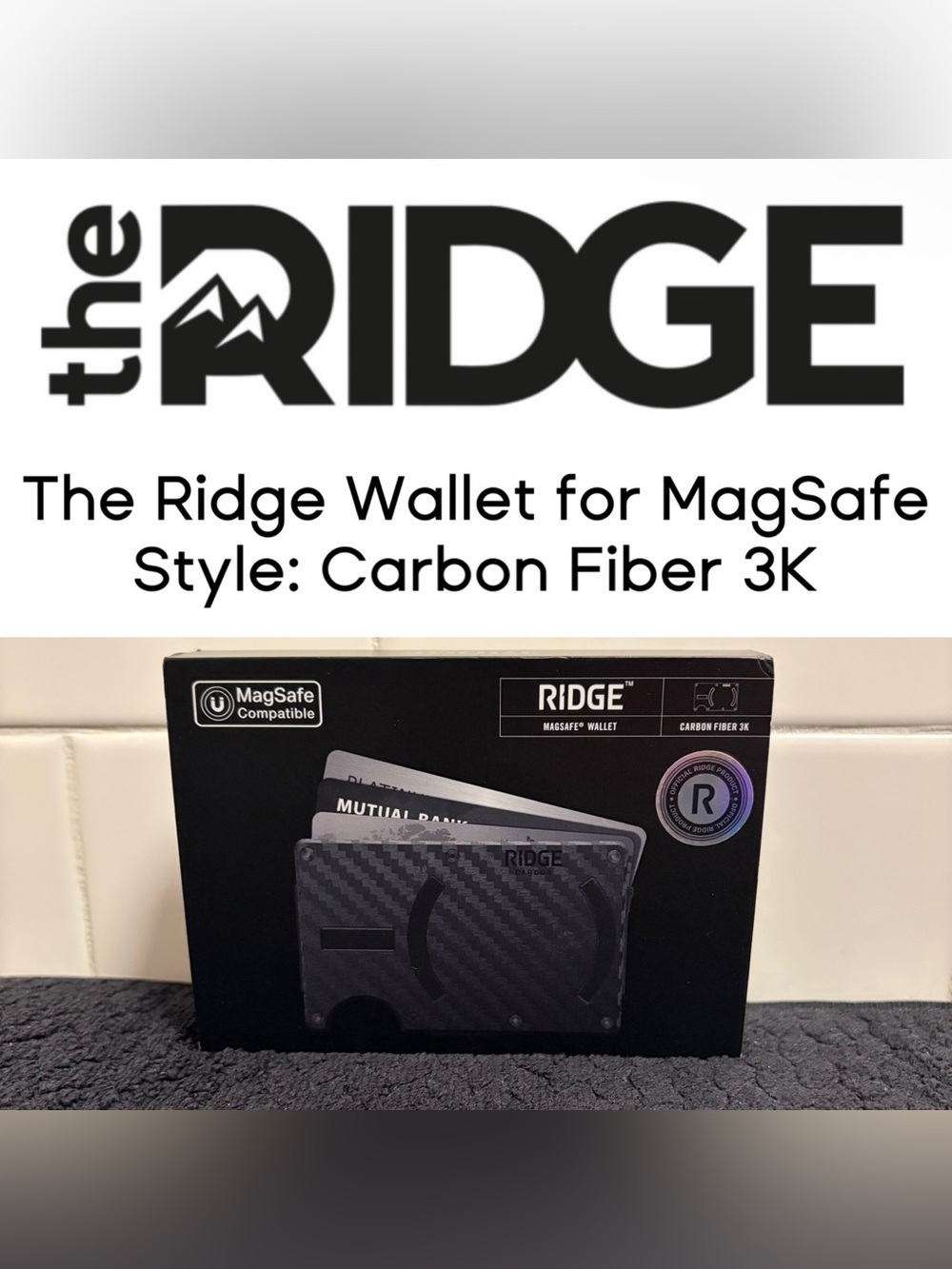 The Ridge Wallet for MagSafe in Carbon Fiber 3K - New/Factory Sealed